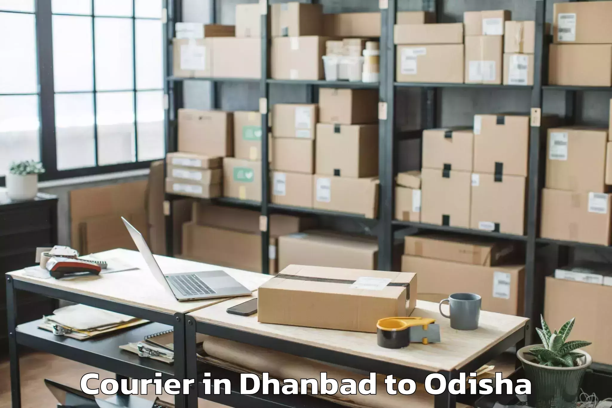 Book Dhanbad to Bhawani Mall Courier Online